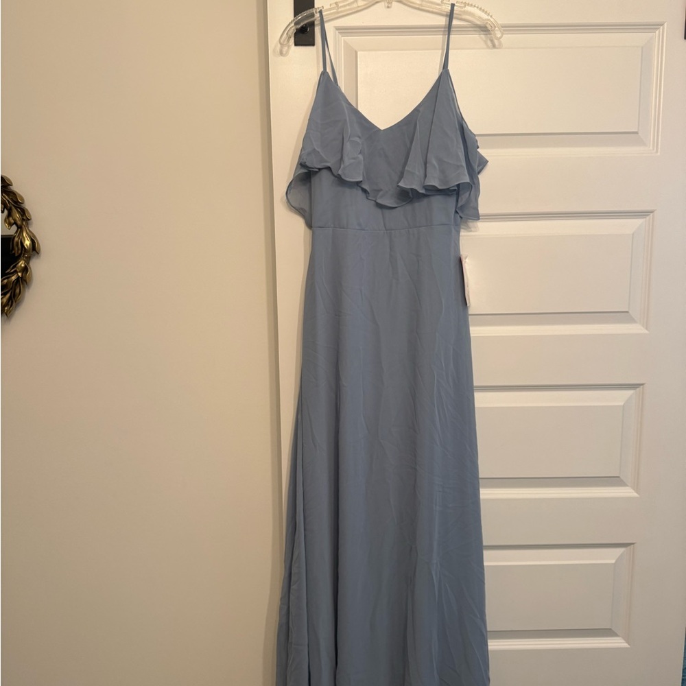 Birdy Grey “Jane” Dusty Blue Maxi Dress